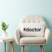 Coussin Rectangle Hashtag DOCTOR (Chaise)