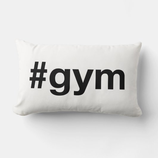Coussin Rectangle Hashtag GYM (Recto)