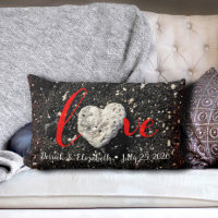 Hawaii Coral Heart Red Love Couples Nom et date