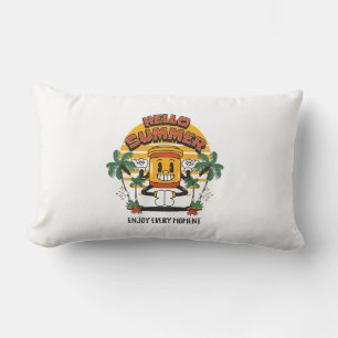 Coussin Rectangle Hello Summer Retro Mascot