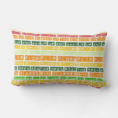 Coussin Rectangle Heure d'été, tonneaux (Verso)