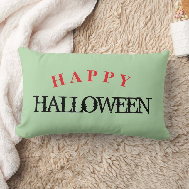 COUSSIN RECTANGLE HEUREUX HALLOWEEN (Couverture)