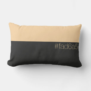 Coussin Rectangle Hex FAD6A5 Orange Clair Chaud Abricot Minimaliste
