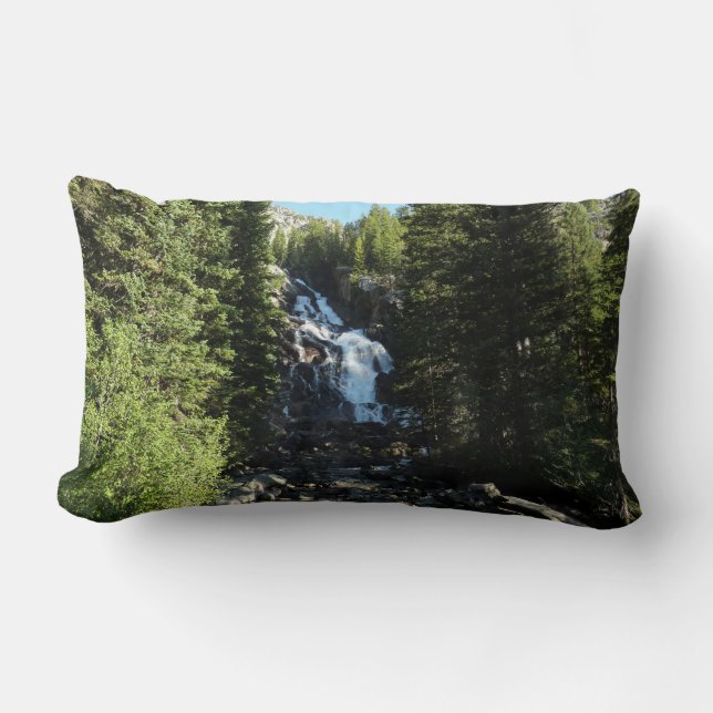 Coussin Rectangle Hidden Falls dans le parc national de Grand Teton (Recto)