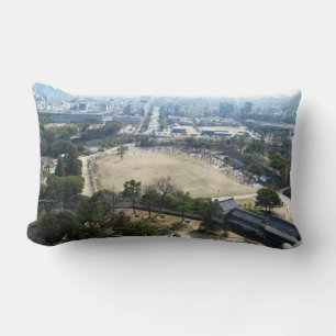 Coussin Rectangle Himeji, Japon (Vue du château haut)