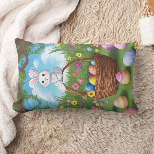 Coussin Rectangle Hippity Hop Bunny Jeu d'oreiller (Couverture)