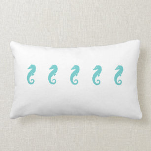 Coussin Rectangle Hippocampes de carreau