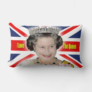 Coussin Rectangle HM Reine Elizabeth II - J'Aime La Reine