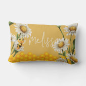 Coussin Rectangle Honey Bee Honeypeb White Daisy Personnaliser (Verso)