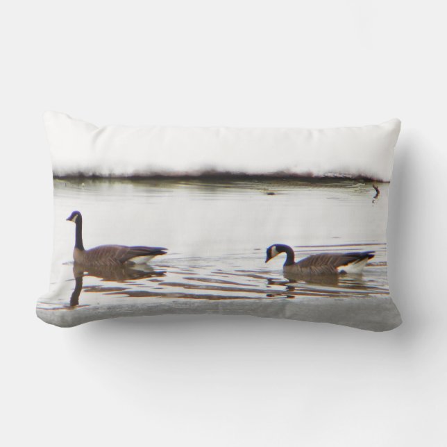 Coussin Rectangle Honkers - Oies du Canada (Recto)