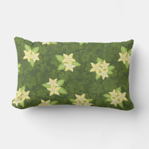 Coussin Rectangle Honolua Plumeria Hawaiian Tropical Print