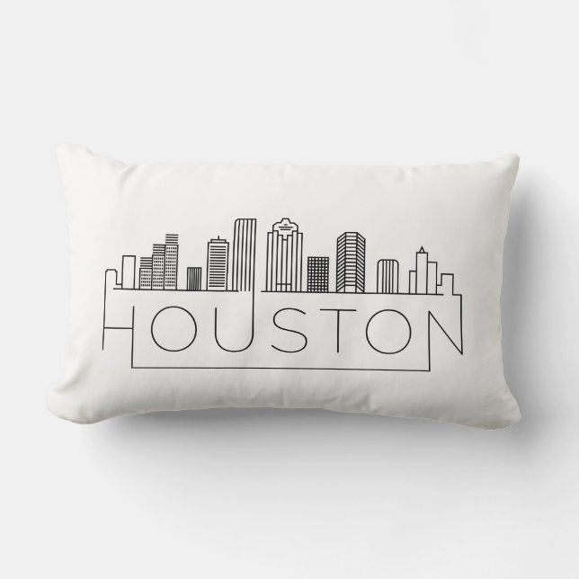 Coussin Rectangle Horizon de Houston (Recto)