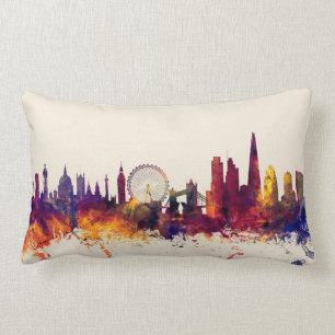 Coussin Rectangle Horizon de Londres Angleterre