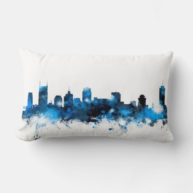 Coussin Rectangle Horizon de Nashville Tennessee (Recto)