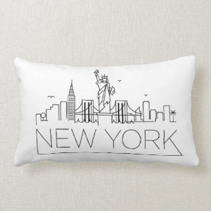 Coussin Rectangle Horizon de New York