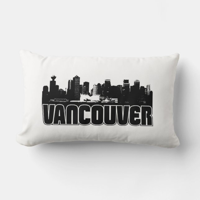 Coussin Rectangle Horizon de Vancouver (Recto)