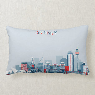 Coussin Rectangle Horizon de ville de Sydney Australie