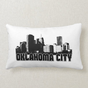 Coussin Rectangle Horizon de Ville d'Oklahoma