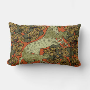 Coussin Rectangle Horse Arts médiévaux Artisanat Art Nouveau