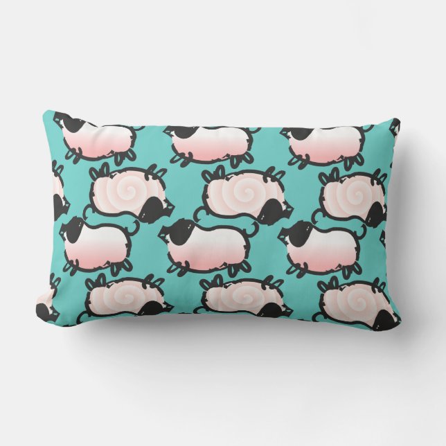 Coussin Rectangle Humoristique 1 Cochon Année 2019 Choisir Couleur L (Recto)