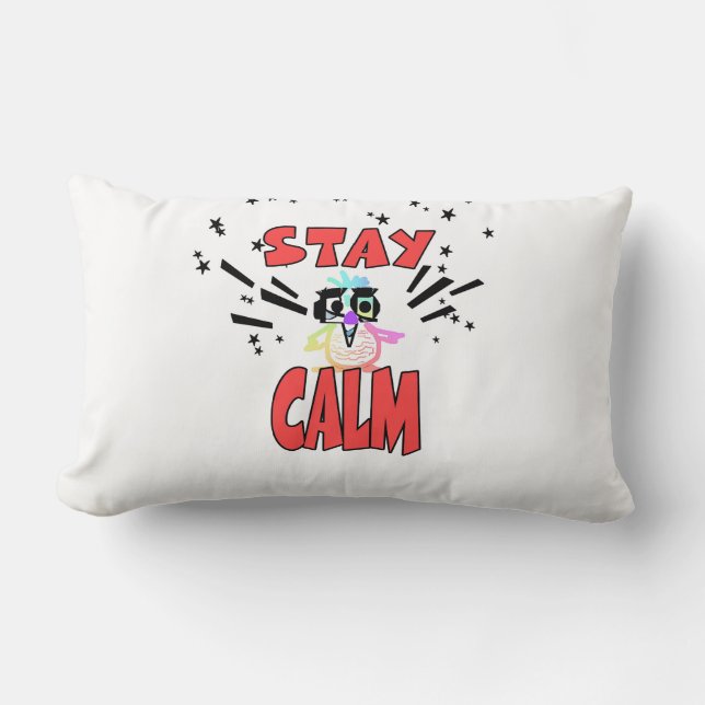 COUSSIN RECTANGLE HUMOUR SÉJOUR CALME (Recto)