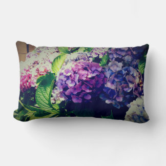 Coussin Rectangle hydrageas colorés