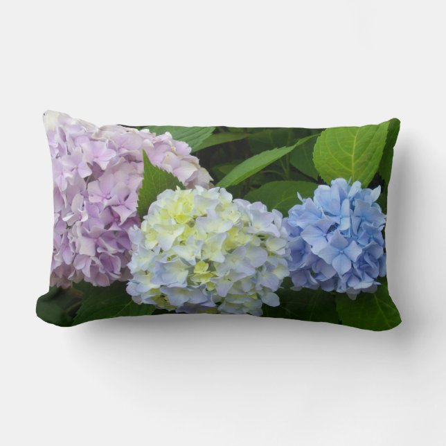 Coussin Rectangle Hydrangée (Recto)