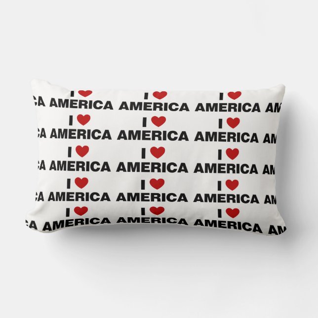 Coussin Rectangle I Love America (Recto)