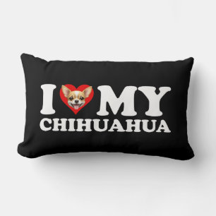 Coussin Rectangle I Love (Coeur) My Chihuahua