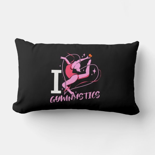 Coussin Rectangle I Love Gymnastique (Recto)
