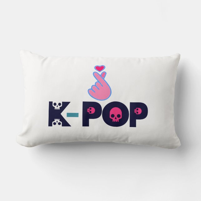 Coussin Rectangle I Love KPop Fabulous Soft et Wrinkle free (Recto)