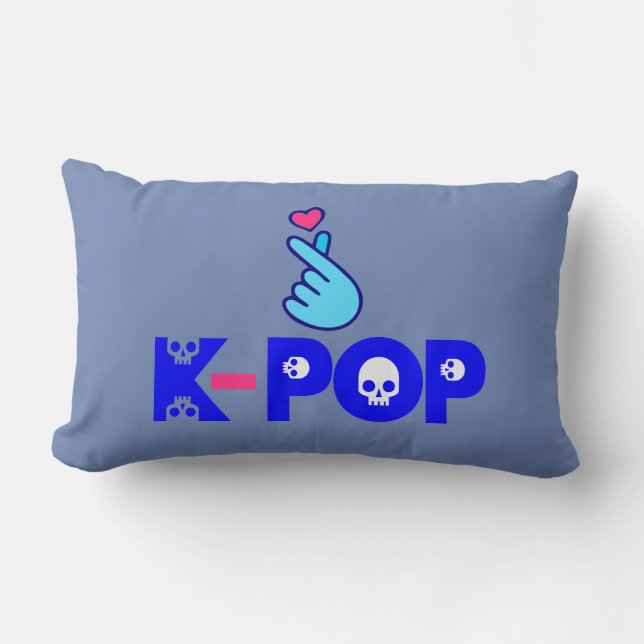 Coussin Rectangle I Love KPop Fabulous Soft et Wrinkle free (Recto)