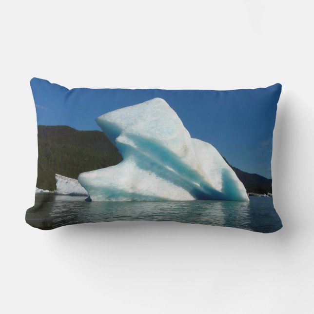 Coussin Rectangle Iceberg sur le lac Mendenhall en Alaska (Recto)