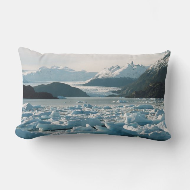 Coussin Rectangle Icebergs glaciaires (Recto)