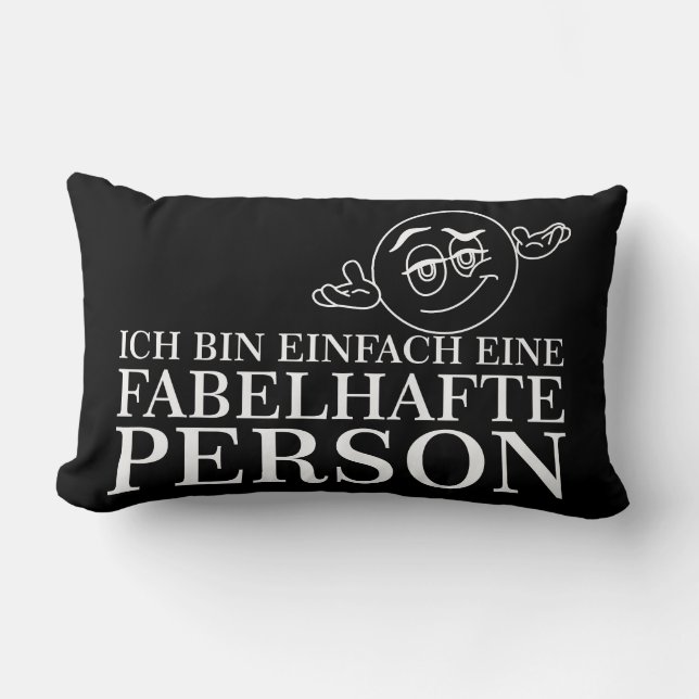 Coussin Rectangle Ich bin einfach eine fabelhafte Personne! (Recto)