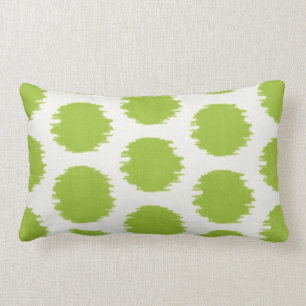 Coussin Rectangle Ikat Scratch Dot, Celery Lumbar