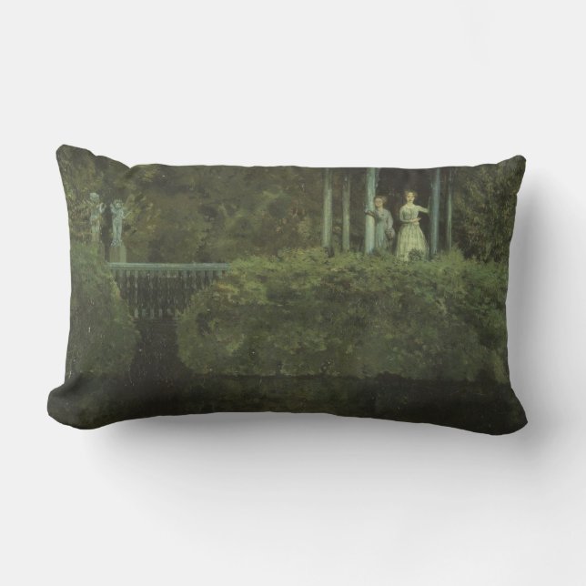 Coussin Rectangle Île de l'Amour (par Konstantin Somov) (Recto)