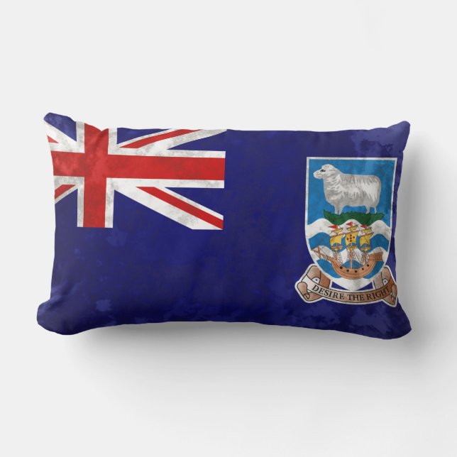 Coussin Rectangle Îles Falkland (Recto)