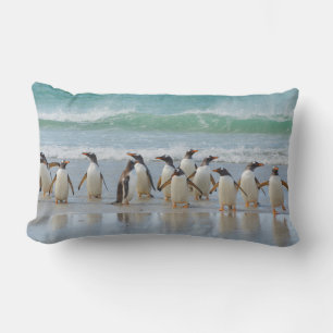 Coussin Rectangle Îles Falkland. Île Saunders. Gentoo