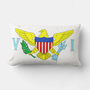 Coussin Rectangle Îles Vierges américaines