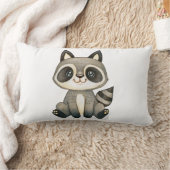 Coussin Rectangle Illustration Adorable de Raton Laveur Dessinée à l (Couverture)