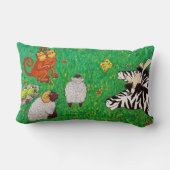 Coussin Rectangle Illustration Arche de Noé Rainbow Funny Elephant (Verso)