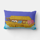 Coussin Rectangle Illustration Arche de Noé Rainbow Funny Elephant (Verso)