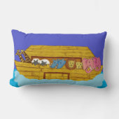 Coussin Rectangle Illustration Arche de Noé Rainbow Funny Elephant (Recto)