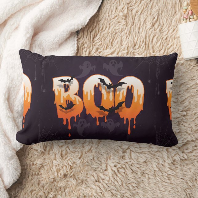 Coussin Rectangle Illustration de la nuit d'Halloween (Couverture)