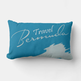 Coussin Rectangle Illustration de l'art de voyage des Bermudes vinta
