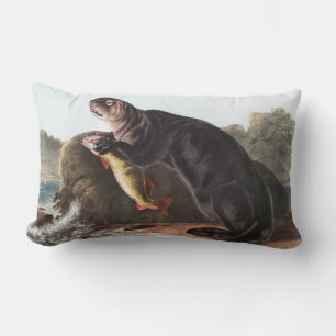 Coussin Rectangle Illustration de Sea Otter (Marina Enhydra)