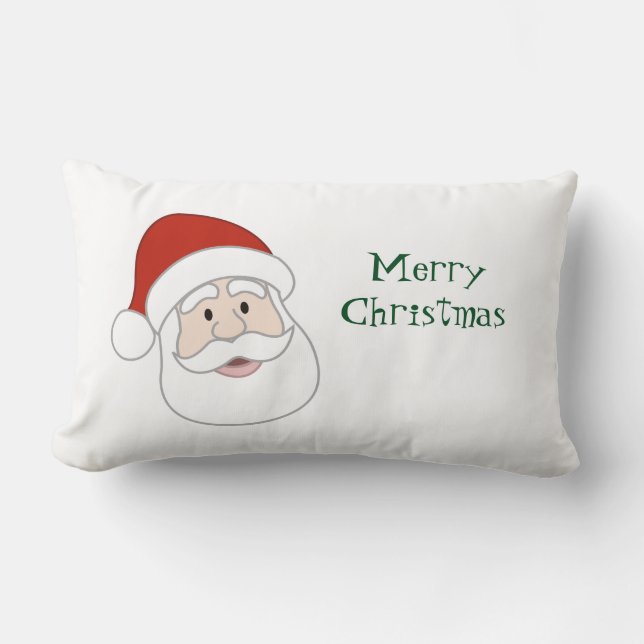 Coussin Rectangle Illustration et texte du père noël (Recto)