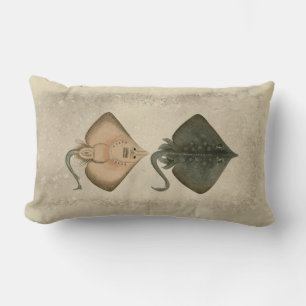 Coussin Rectangle Illustration vintage Burton Skate