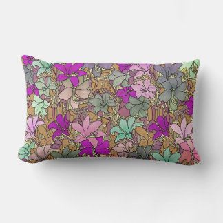 Coussin Rectangle Illustration vintage du modèle floral